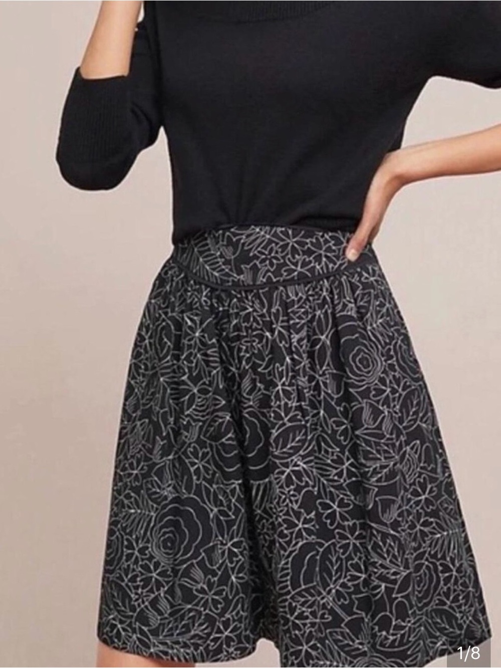 Conversation by Anthropologie A-line Skirt 10